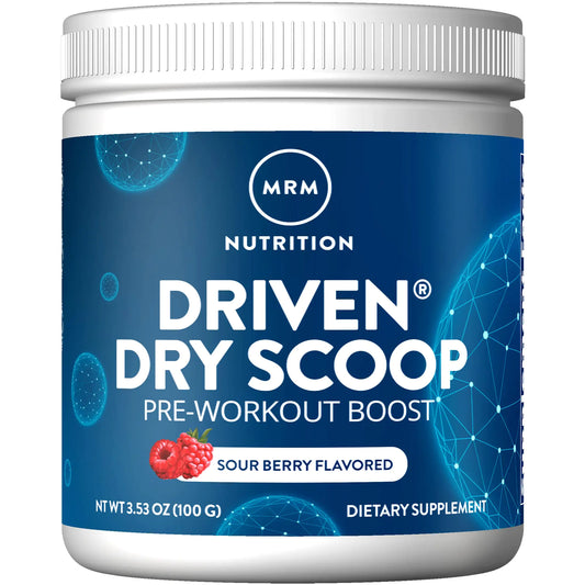 MRM Nutrition Driven™ Dry Scoop Pre-Workout Powder| Sour Berry Flavored| Pure Ingredients| Muscle + Hydration + Energy Blends| Performance Energy | Vegan + Gluten-Free | 15 Servings